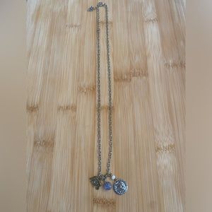 Silver Necklace with Elephant Pendent